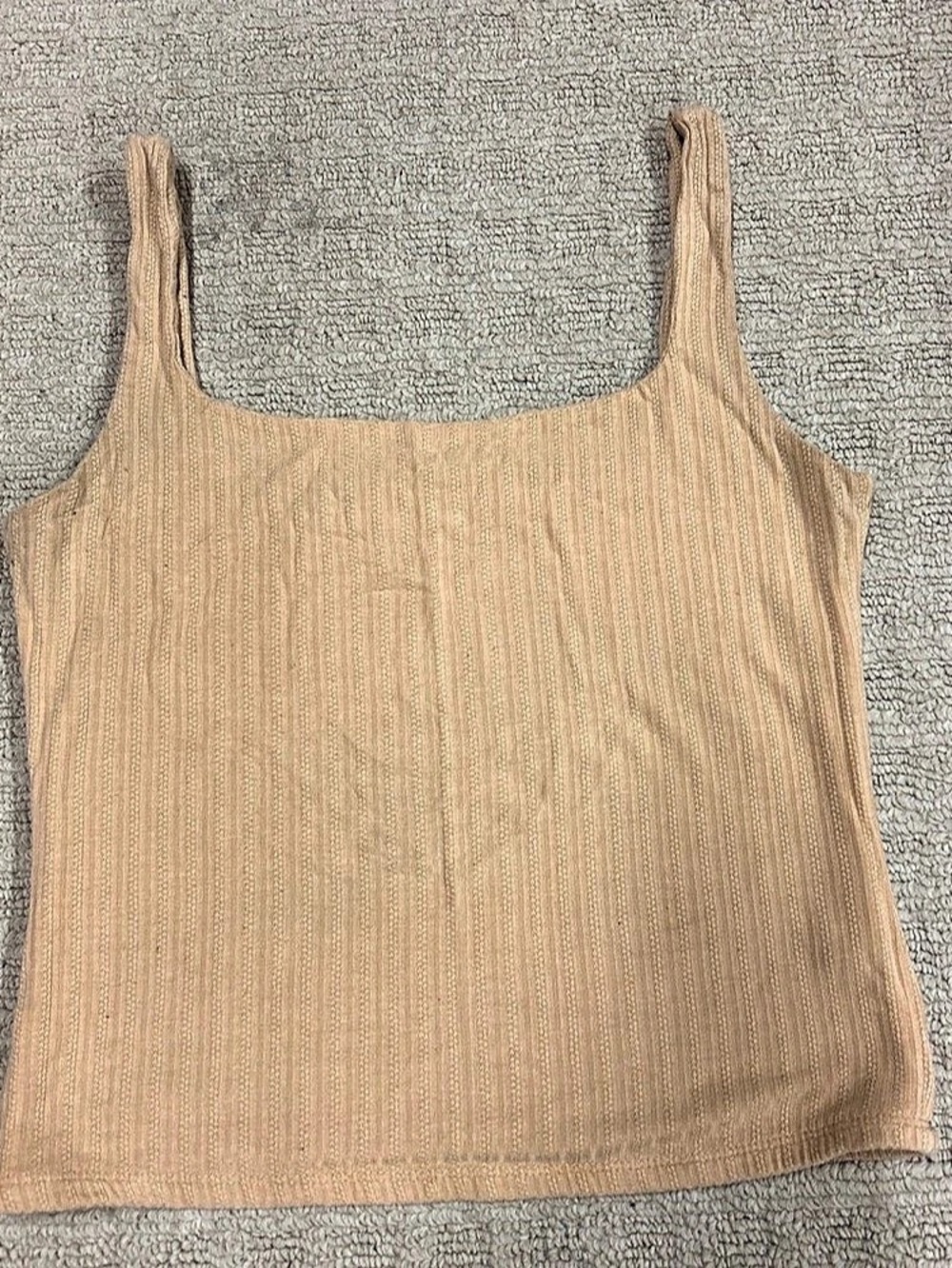 wasabi + mint Ribbed Knit Tank Top in tan Like New